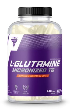 L-Glutamine Micronized T6 - Trec Nutrition 240 kaps.